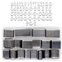 Yuhtech 52 Pcs Outils de Coupe Cuir Kit Poinçon à Main Découpeur pour Maroquinerie Artisanat Travail