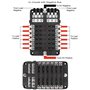 GIDREN Blocs Fusible Lame ATC/ATO, Porte Fusible Voiture ENDARK, Boîte Fusibles Voiture 12 voies avec Indicateur de Bus Négatif 