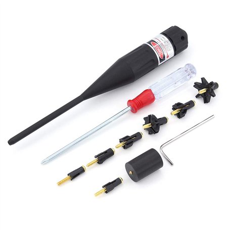 Bemodst Boresighter Pointeur Rouge Laser Bore Sighter kit pour la Chasse au Fusil de Calibre .17 à .78