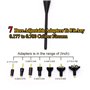 Bemodst Boresighter Pointeur Rouge Laser Bore Sighter kit pour la Chasse au Fusil de Calibre .17 à .78