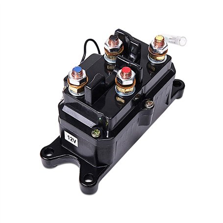 LIEBMAYA Relais de Solénoïde Treuil pour Treuil Électrique 12 v Heavy Duty Upgrade Equiv 250 a Amp pour 2000lbs-5000lbs ATV UTV