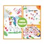 BLOT Peinture Acrylique au Doigt Lavable pour Enfant Non Toxique Kit de Peinture Doigt avec Éponge Pinceaux Portatif D'apprentis