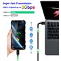 6FT Câble Chargeur Rapide 3A USB Type C - 10mm Connecteur - pour Blackview BL6000 Pro BV5100 BV5900 BV6100 BV6300 BV6800 Pro BV6