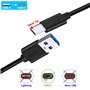 6FT Câble Chargeur Rapide 3A USB Type C - 10mm Connecteur - pour Blackview BL6000 Pro BV5100 BV5900 BV6100 BV6300 BV6800 Pro BV6