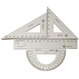 LATERN 4 Pièces Math Outil De Géométrie En Alliage D'aluminium Triangle Règle Carré Ensemble