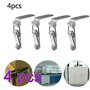4Pièces Fermeture à bascule,Fermeture a Levier Fermeture à Ressort Loquet Bascule en Acier Inoxydable Pour Coffre à Outils,Levie