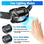 SuperFire Lampe Frontale LED Rechargeable USB, Ultra Puissante 2000 Lumens Torche Frontale avec Capteur de Mouvement, Légère et 