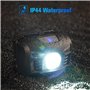 SuperFire Lampe Frontale LED Rechargeable USB, Ultra Puissante 2000 Lumens Torche Frontale avec Capteur de Mouvement, Légère et 