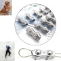 cersaty® 12 Pcs M4 Duplex clips câble 304 inoxydable serre cable acier pour Cordes à Linge en Câble Métallique Voiles de Soleil 
