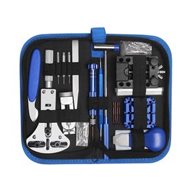 H.May Kit d'outils d'horloger 185 pièces pour réparation d'horloger avec étui en nylon pour la plupart des montres