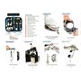 H.May Kit d'outils d'horloger 185 pièces pour réparation d'horloger avec étui en nylon pour la plupart des montres, Noir , L, Mi