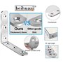 Équerre d'assemblage 6PCS 80 x 80 mm Équerre de Fixation Inox Renforts d'Angle pour la Fixation et la Réparation de Meubles, Ren