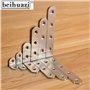 Équerre d'assemblage 6PCS 80 x 80 mm Équerre de Fixation Inox Renforts d'Angle pour la Fixation et la Réparation de Meubles, Ren