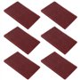 BokWin Scotch Brite 7447 Lot de 6 patins abrasifs à main très fins pour usage général Rouge 200 x 125 mm