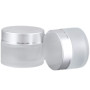 4 Pièces 50g / 50ml Contenant Cosmétique Vide Verre Transparente Petite Pots avec Mini Spatule pour Crème/Échantillons/Poudre/Lo