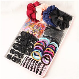 INSKIDS Lot de 745 barrettes à cheveux - Accessoires pour cheveux - Cadeau pour filles - Pinces à cheveux et élastiques à cheveu