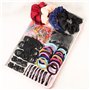 INSKIDS Lot de 745 barrettes à cheveux - Accessoires pour cheveux - Cadeau pour filles - Pinces à cheveux et élastiques à cheveu