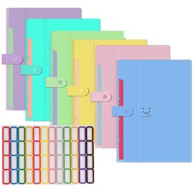 KAHEIGN 6Pcs Dossiers De Fichiers Extensibles A4
