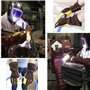 OLSON DEEPAK Gants de soudage en cuir de qualité supérieure, confortables et flexibles pour cheminées, gants de travail résistan