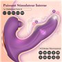 3 IN 1 Gode Vibro-masseur, Sex Toýs Femme Gifler à Haute Fréquence Stimulateur Clitoridien Vibromasseur, Femme Clitoridien Puis