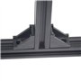 Iverntech Lot de 20 raccords de plaque de connexion avec 40 écrous en T M5 + 40 vis M5 + 1 clé pour profilé d'aluminium extrudé 