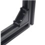 Iverntech Lot de 20 raccords de plaque de connexion avec 40 écrous en T M5 + 40 vis M5 + 1 clé pour profilé d'aluminium extrudé 