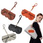 NAVESO Lot de 4 étuis à lunettes de soleil tendance en cuir souple - Étui à lunettes mince portable - Étui de protection de voya