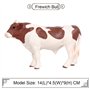 FLORMOON Taureau Frewich Figurines Réaliste Jouet de Taureau Figure Animale Jouets éducatifs précoces Projet Scientifique Cadeau