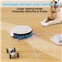 OKP Aspirateur Robot K5 avec Télécommande, Robot Aspirateur Mince Silencieux Connecté avec WiFi/Bluetooth/Alexa/App, 6 Modes de 