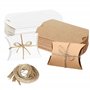 Hayaww 30 Pcs Sacs D'Oreiller En Papier Kraft Coffret Cadeau Sacs En Papier Kraft BoîTe-Cadeau Bricolage BoîTe à Oreillers Pour