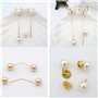 Canzoon Broche Perle Artificielle 15Pcs Broche Femme Pull Clip Cardigan Pour La Fixation De Pull Châles Et Robes Épingles De Sûr