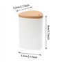 Distributeur de Cure Dent, Distributeur de Cure Dent Original Distributeur Cure-Dents en Plastique avec Couvercle en Bois Petit 