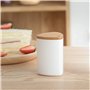 Distributeur de Cure Dent, Distributeur de Cure Dent Original Distributeur Cure-Dents en Plastique avec Couvercle en Bois Petit 