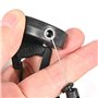 powerruif Porte-Clés Rétractable Avec Mousqueton Porte Clef Extensible Téléscopique En Câble Métallique Badge Enrouleur Rétactab