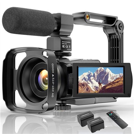 Caméscope 4K Wifi Caméscope numérique Full HD YouTube Vlogging Enregistreur