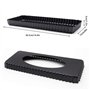 Moule à Tarte Rectangulaire Quiche Pan Rectangulaire Moule à Tarte en Acier au Carbone Avec Base Amovible Revêtement Antiadhésif