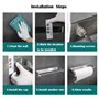 Support pour Porte Papier Cuisine Essuie Tout en Acier Inoxydable Derouleur Essuie Tout Distributeur Sopalin Dérouleur Essuie To