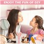 Kit de fabrication de gloss, Vezerd Lipgloss Making Kit, Créative Bricolage Adulte DIY Set de fabrication, Fille Lipgloss Set dr