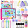 JUYRLE Kit de fabrication de gloss à lèvres hydratant pour fille - Kit de fabrication de bricolage - Maquillage cosmétique simpl