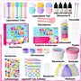 JUYRLE Kit de fabrication de gloss à lèvres hydratant pour fille - Kit de fabrication de bricolage - Maquillage cosmétique simpl