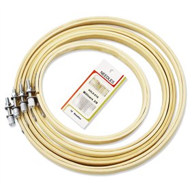 SZCXDKJ Lot de 4 cercles à broder ronds en bambou de 4 tailles pour travaux manuels