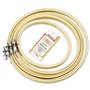 SZCXDKJ Lot de 4 cercles à broder ronds en bambou de 4 tailles pour travaux manuels