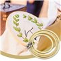 SZCXDKJ Lot de 4 cercles à broder ronds en bambou de 4 tailles pour travaux manuels, couture, avec aiguilles à broder dorées