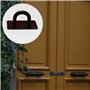 Moraillon de porte en acier inoxydable de 12,7 cm et agrafe pour abri de jardin, loquet de porte robuste et agrafe pour porte, f