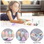 Lot de 24 mini surligneurs en forme de glace - Petits surligneurs amusants - Mini stylo de marquage en forme de glace - Pastel t
