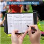 Lamkrtlp Cartes d'arbitre de Football, Kit d'arbitre, Métal Sifflet Arbitre avec Carnet d'arbitre Monnaie D'arbitre Crayon pour 