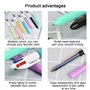 7PCS Multicolores à Stylo Bille Rétractable,4 en 1 Multicolore Stylos d'écriture Confortables,Stylo à Bille Roulante,pour Fourni