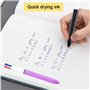 7PCS Multicolores à Stylo Bille Rétractable,4 en 1 Multicolore Stylos d'écriture Confortables,Stylo à Bille Roulante,pour Fourni