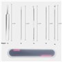 lumcov Blackhead Remover Outil,Extracteur Point Noir,Pimple Extractor,Professionnel D'acné Aiguille Tire Comédons Pince avec Boi