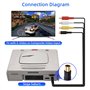 Mcbazel Câble d'adaptateur de télévision composite audio S-AV plaqué or pour Sega Saturn